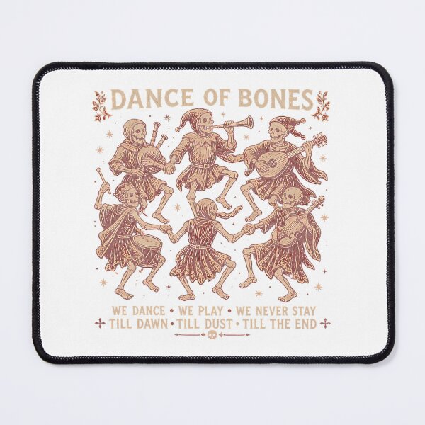 Item preview, Danse Macabre Dancing Skeleton Band Medieval Woodcut designed and sold by altamirano-yvon.