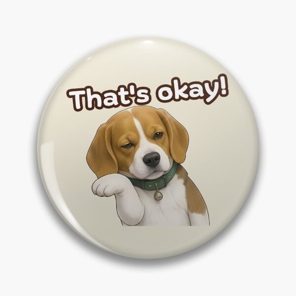 Item preview, Bak Tueng...That's okay! | Funny Deadpan Beagle Character designed and sold by CosmicQuietStudio.