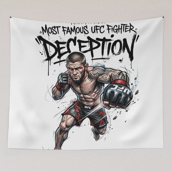Item preview, MMA Fighter Punching Dynamic Vector Illustration designed and sold by annaarthk.