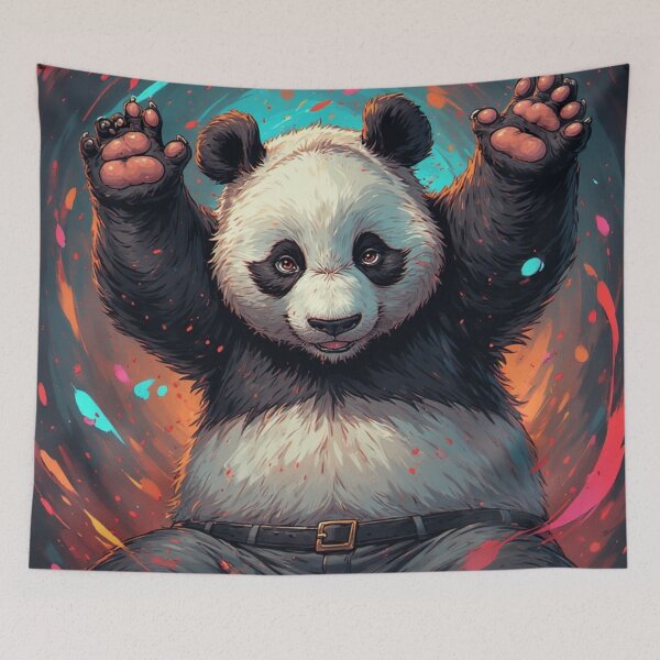 Item preview, Celebración del aumento de poder del panda designed and sold by YAM716.