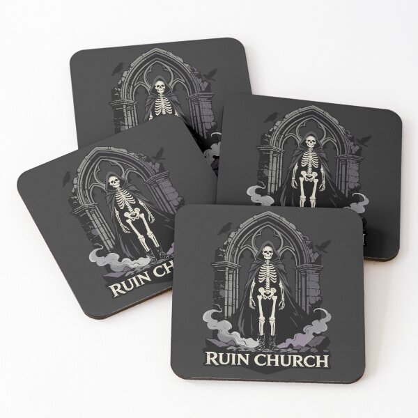 Item preview, Ruin Church Gothic Skeleton Dark Art designed and sold by Moody Critters.