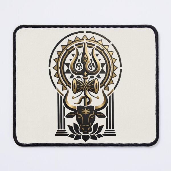 Item preview, Shiva Trishul and Nandi Sacred Art   designed and sold by hutofdesigns.