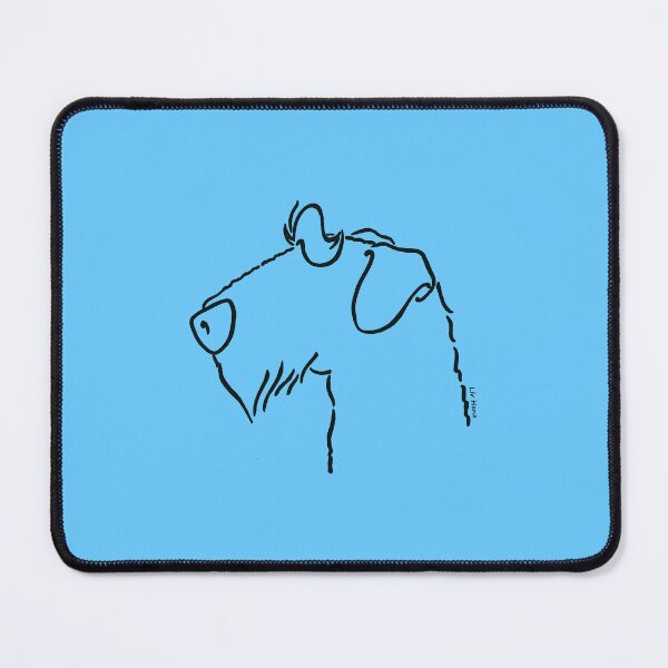 Item preview, Airedale Terrier silhouette outline designed and sold by LivHana.