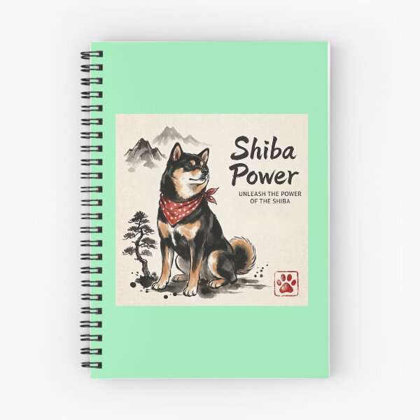 Item preview, Majestic Sumi-e Black Shiba Power designed and sold by Shiba&Friends_Studio_by_Mintriel.