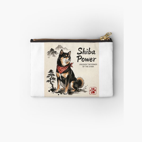 Item preview, Majestic Sumi-e Black Shiba Power designed and sold by Shiba&Friends_Studio_by_Mintriel.