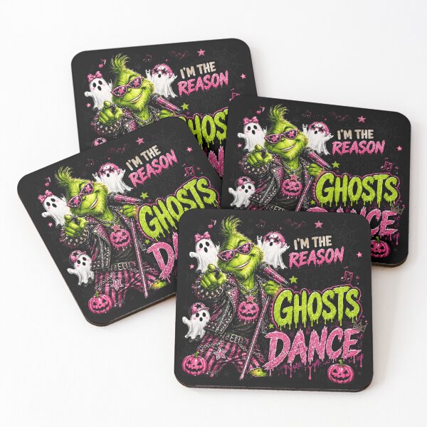 Item preview, Punk Grinch Ghosts Dance Halloween Neon Party Art designed and sold by PaulHollo37877.