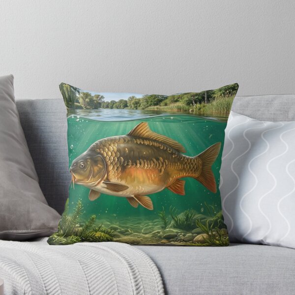 Item preview, Common Carp Illustration – Freshwater Legends Fishing Art designed and sold by Northbound Trail.