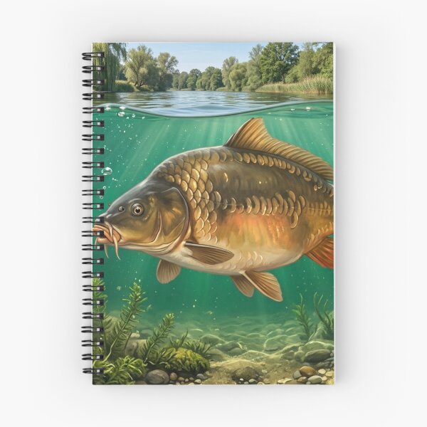 Item preview, Common Carp Illustration – Freshwater Legends Fishing Art designed and sold by Northbound Trail.