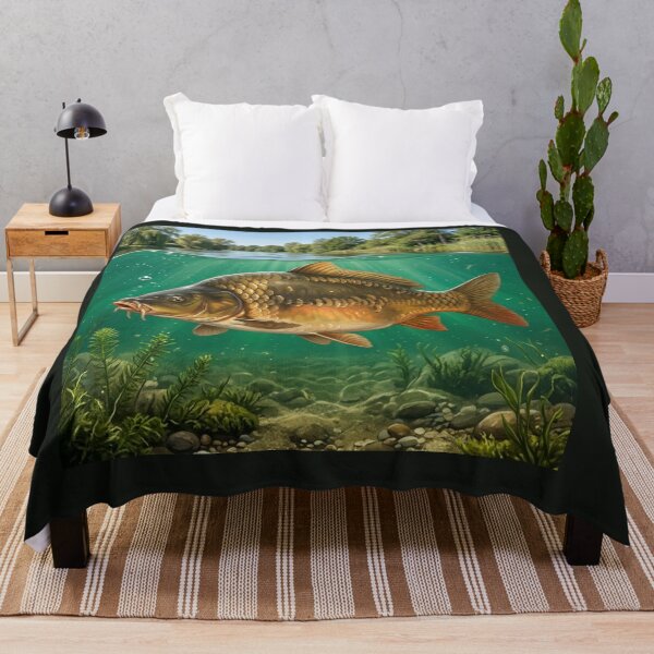 Item preview, Common Carp Illustration – Freshwater Legends Fishing Art designed and sold by Northbound Trail.