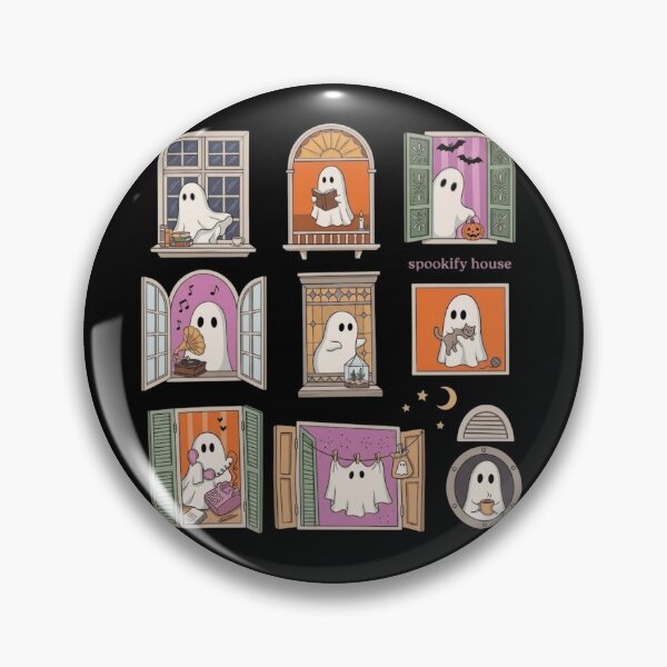 Artikelvorschau, Spookify House Gemütliche Geisterfenster Süße Halloween-Wohnung entworfen und verkauft von haitrieuic96.