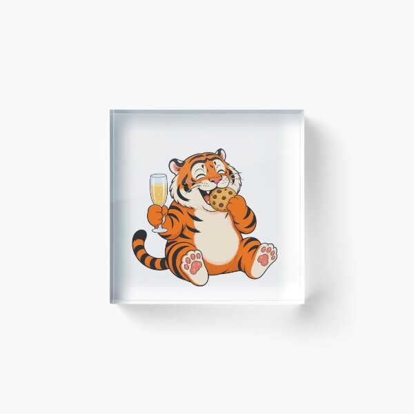 Artikelvorschau, Chubby Tiger Silvesterkeks Champagner entworfen und verkauft von aigcx.