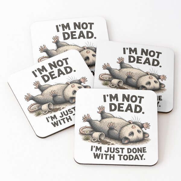 Item preview, Sarcastic opossum playing dead designed and sold by SummaGrove.