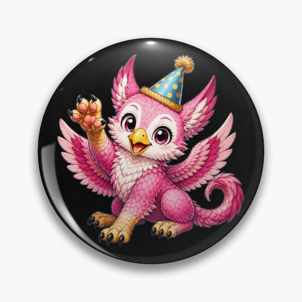 Item preview, Cute Pink Griffin Party Animal designed and sold by Hatchling Hollow.