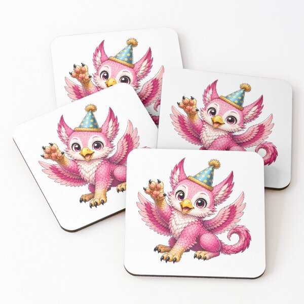 Item preview, Cute Pink Griffin Party Animal designed and sold by Hatchling Hollow.