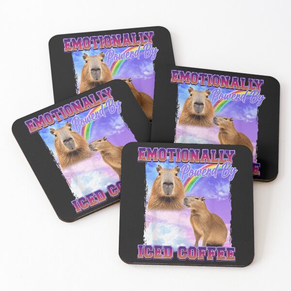 Item preview, Emotionally Powered By Iced Coffee designed and sold by FloraPlantTees.