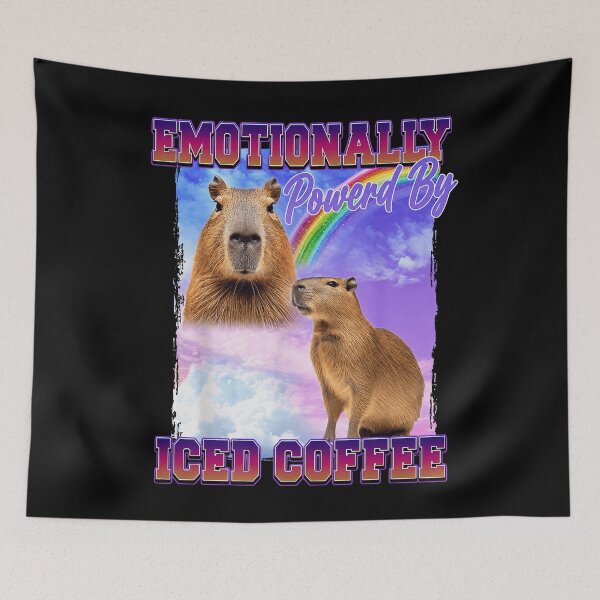 Item preview, Emotionally Powered By Iced Coffee designed and sold by FloraPlantTees.