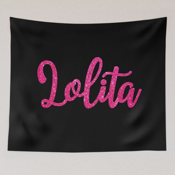 Item preview, Lolita Hot Pink Sparkly Personalised Name Design designed and sold by CamilasPrints.
