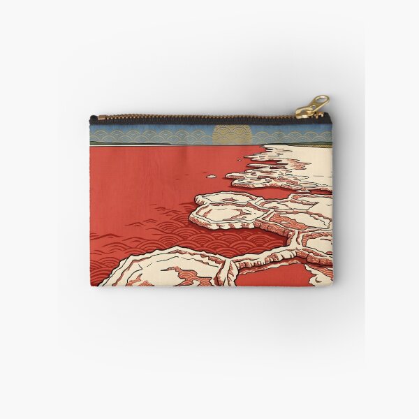 Item preview, Ukiyo-e Pink Salt Lake & White Desert Art designed and sold by conohitoAI-ArtGallery.
