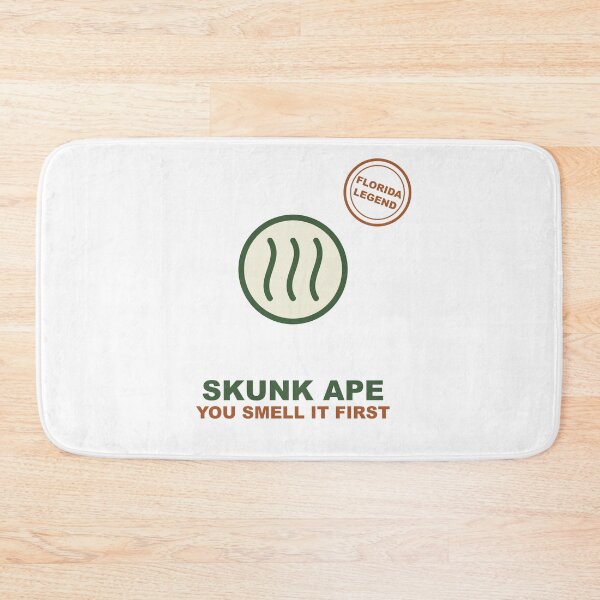 Item preview, Skunk Ape Alert Funny Florida Cryptid Badge Sticker designed and sold by Mega-Shopping.
