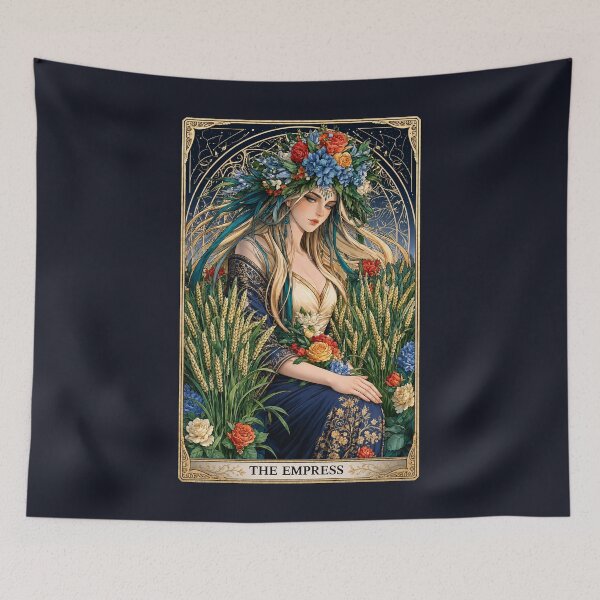 Item preview, The Empress Tarot Card | Botanical Gothic Occult Art designed and sold by MythicMood.