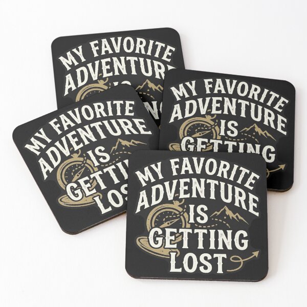 Item preview, My Favorite Adventure Is Getting Lost Funny Travel Quote designed and sold by DuckOddity.