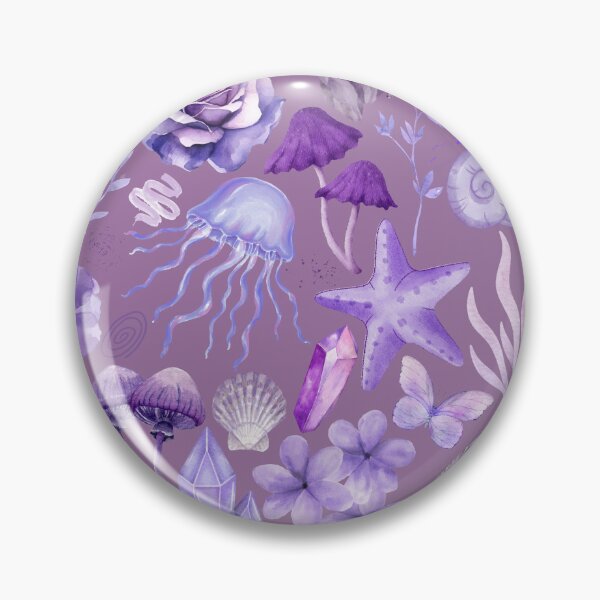 Item preview, Purple Paradise Butterfly Crystal Flower Shell designed and sold by GeoGoose.