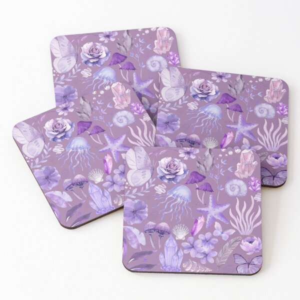 Item preview, Purple Paradise Butterfly Crystal Flower Shell designed and sold by GeoGoose.