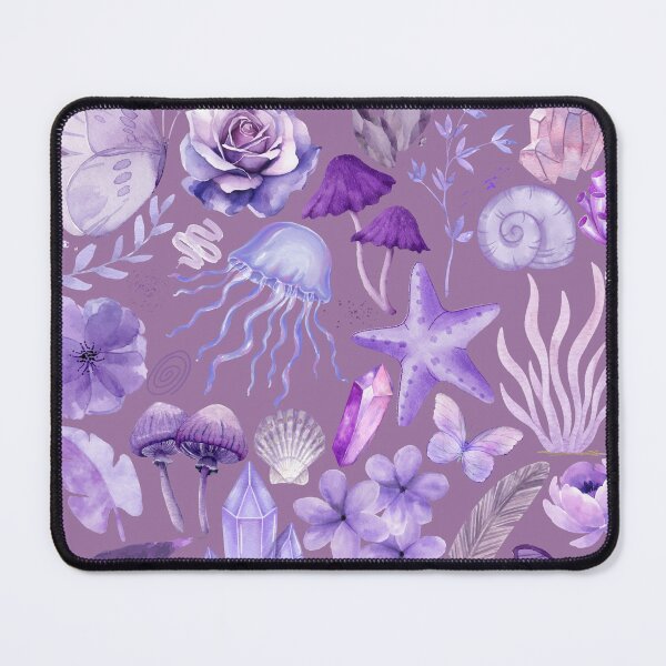Item preview, Purple Paradise Butterfly Crystal Flower Shell designed and sold by GeoGoose.