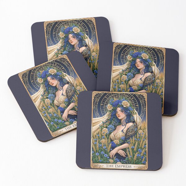 Item preview, The Empress Tarot Card | Floral Gothic Occult Art designed and sold by MythicMood.