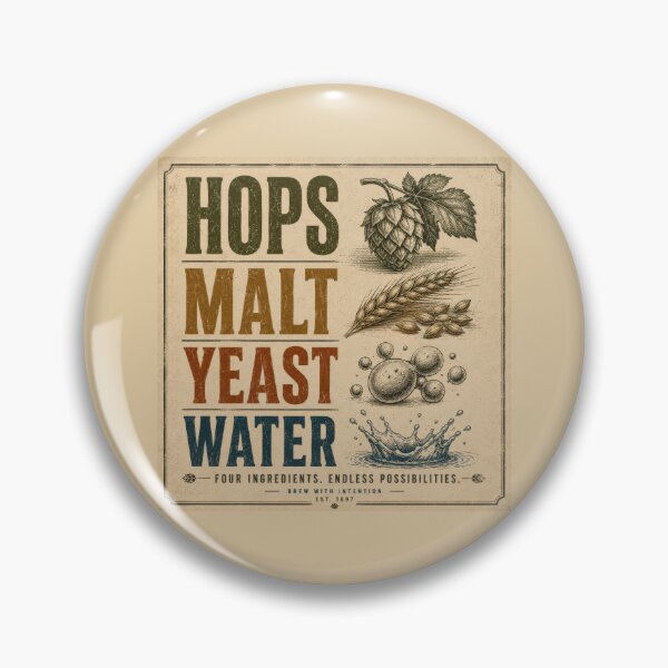 Item preview, Hops Malt Yeast Water Beer Brewing designed and sold by Artnankin.