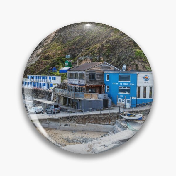 Item preview, St Agnes Cove with Surf Club and Boats at Low Tide designed and sold by Paul Thompson Photography.