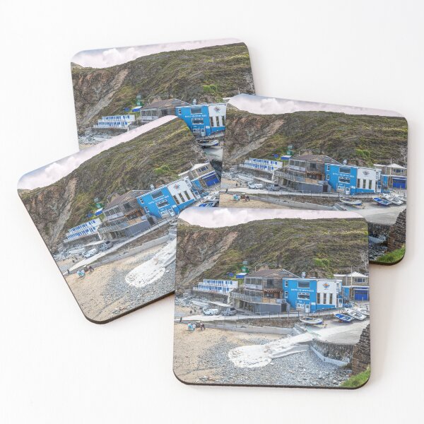 Item preview, St Agnes Cove with Surf Club and Boats at Low Tide designed and sold by Paul Thompson Photography.