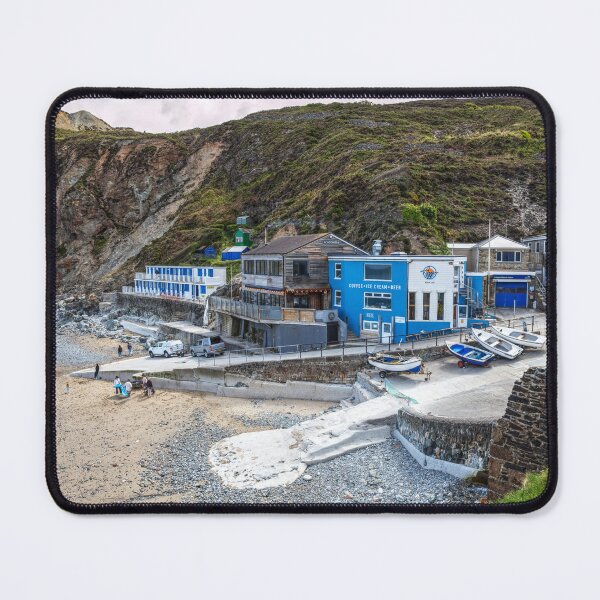 Item preview, St Agnes Cove with Surf Club and Boats at Low Tide designed and sold by Paul Thompson Photography.