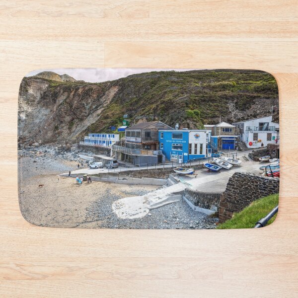 Item preview, St Agnes Cove with Surf Club and Boats at Low Tide designed and sold by Paul Thompson Photography.