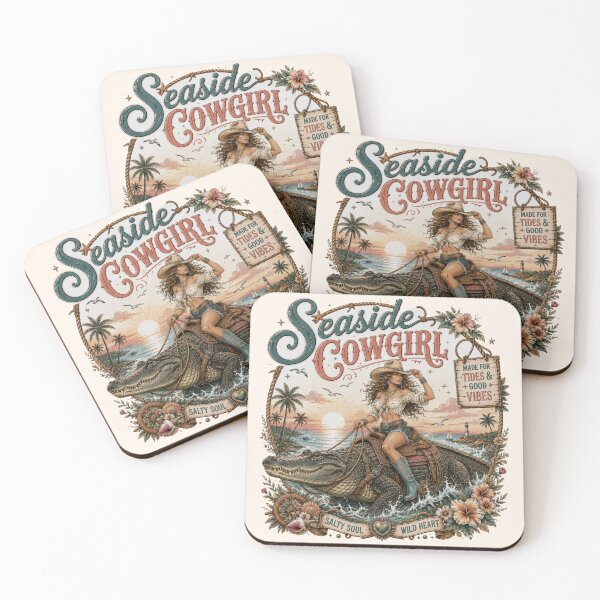 Item preview, Seaside Cowgirl Salty Soul Wild Heart - Made For Tides & Good Vibes designed and sold by legendaryskins.