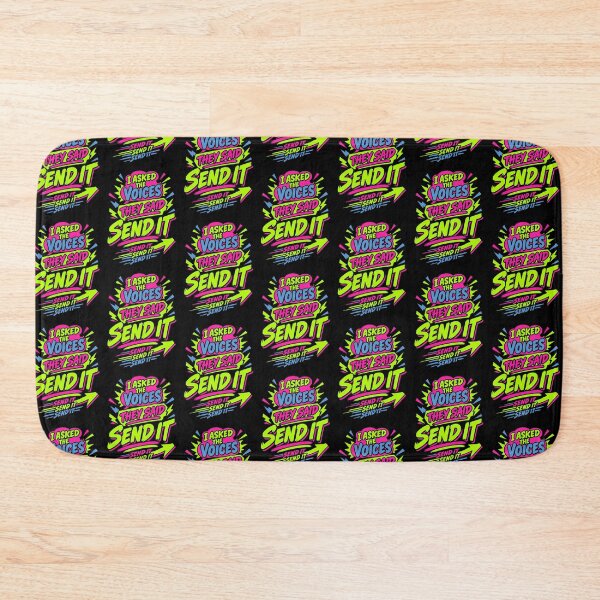 Item preview, I Asked the Voices They Said Send It Funny Chaotic Quote designed and sold by TeeTimeTreasure.