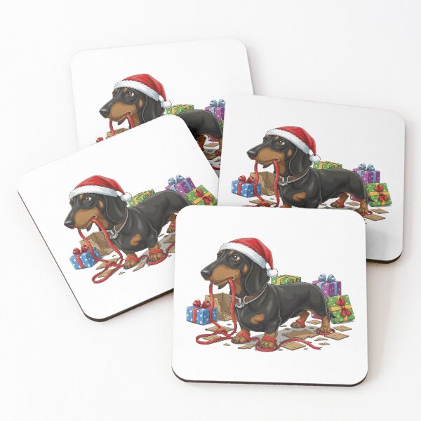 Item preview, Naughty Christmas Dachshund Dog Lover Gift designed and sold by LivePopArt.