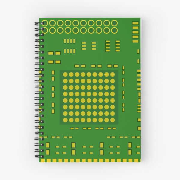 Item preview, Abstract Green Circuit Board Background with Yellow Electronic Components, Technology Vector Pattern designed and sold by Ei-Ei.