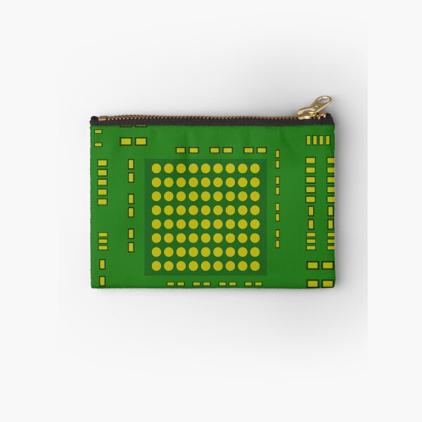 Item preview, Abstract Green Circuit Board Background with Yellow Electronic Components, Technology Vector Pattern designed and sold by Ei-Ei.