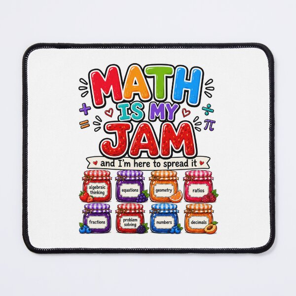 Item preview, Math Is My Jam And Im Here To Spread It Teacher School designed and sold by WeirdlyMild.
