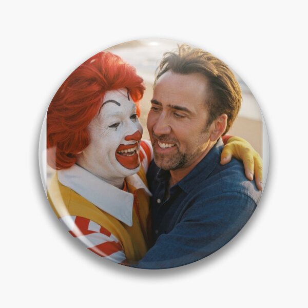 Item preview, Nicolas cage Ronald mcdonald  meme memes funny parody birthday christmas birthday  designed and sold by CheeseBlueprint.