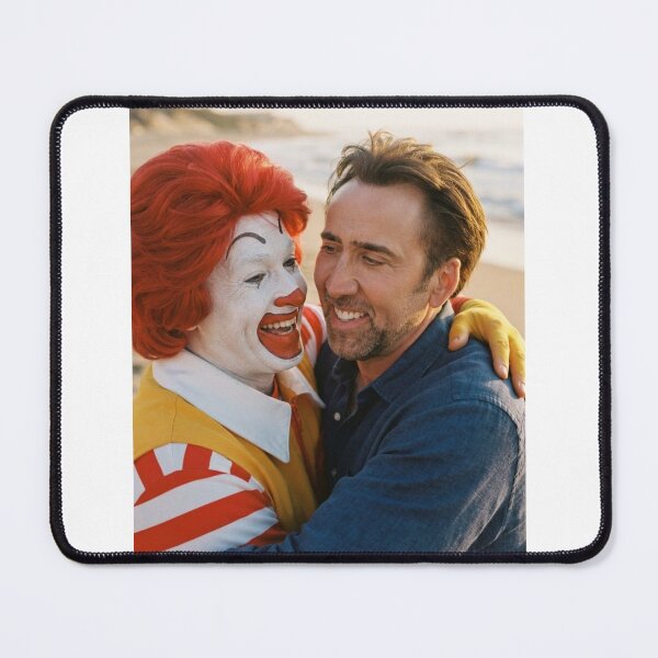 Item preview, Nicolas cage Ronald mcdonald  meme memes funny parody birthday christmas birthday  designed and sold by CheeseBlueprint.