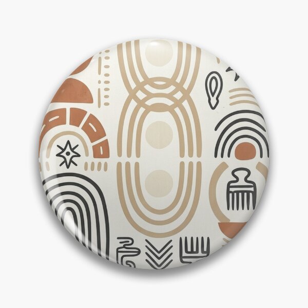 Item preview, Afro Boho Minimal Pattern | African-Inspired Geometric Seamless Design designed and sold by BloomyBCrafts.