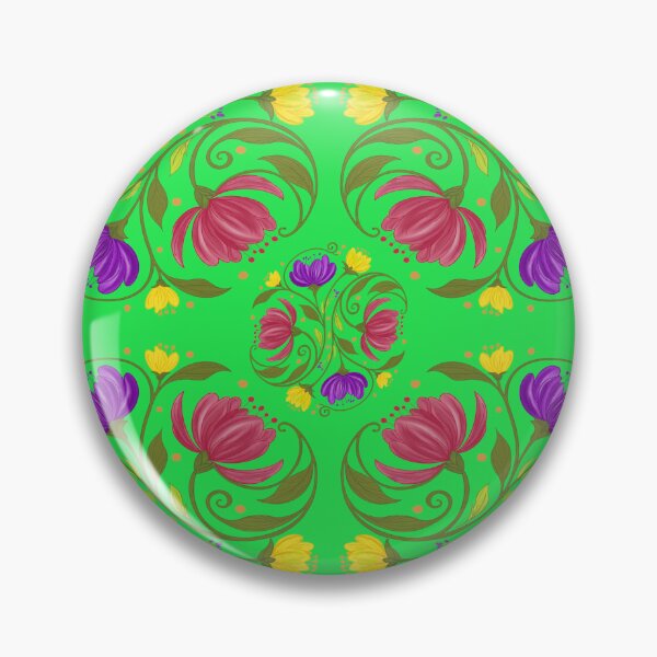 Item preview, \Whimsical Garden Blooms – Purple, Pink & Yellow Floral Pattern designed and sold by OmasStitchinStudio.
