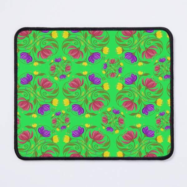 Item preview, \Whimsical Garden Blooms – Purple, Pink & Yellow Floral Pattern designed and sold by OmasStitchinStudio.