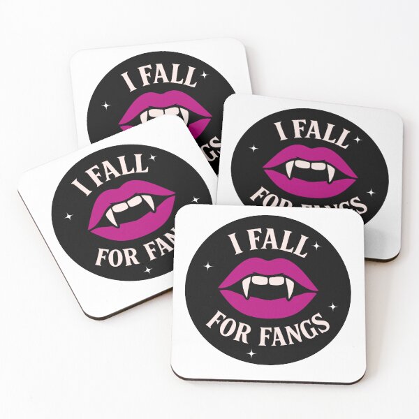 Item preview, I Fall for Fangs | Vampire Romance Bookish Design designed and sold by ThePeelAppeal.