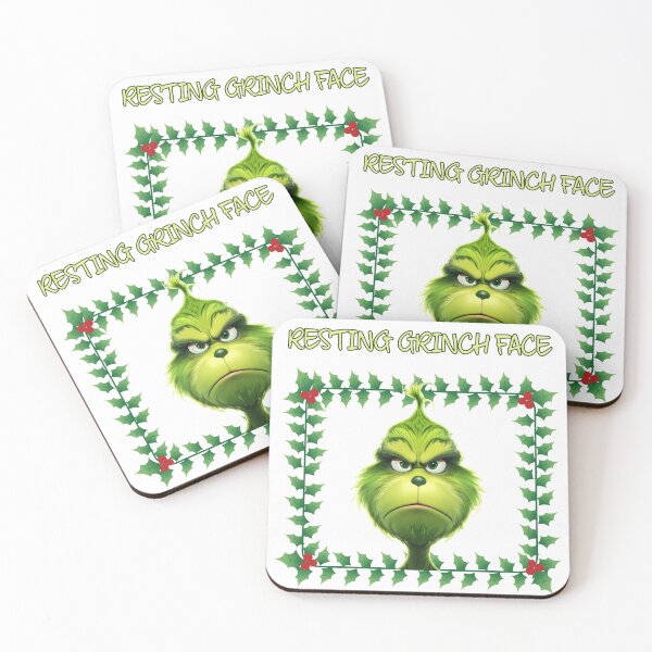 Artikelvorschau, Grinch-Gesicht entworfen und verkauft von Little-Bit-Xtra.
