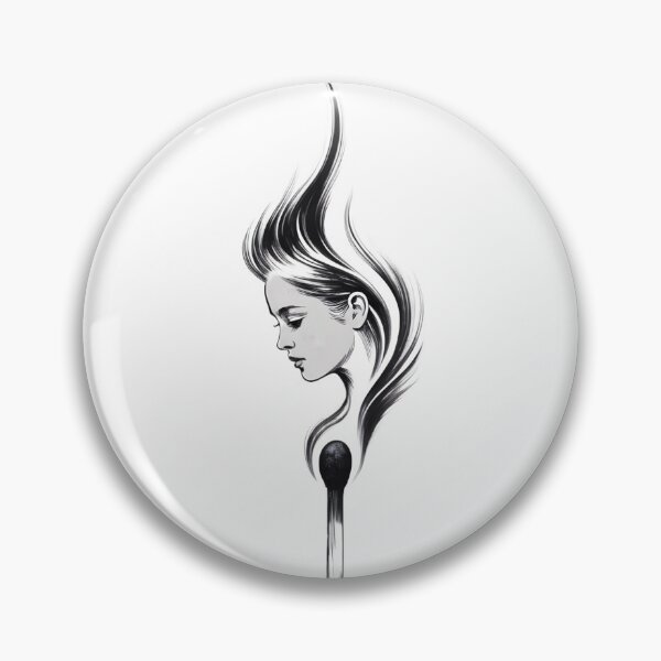 Item preview, Face of Fire — Monochrome Minimalism designed and sold by ErgTime.