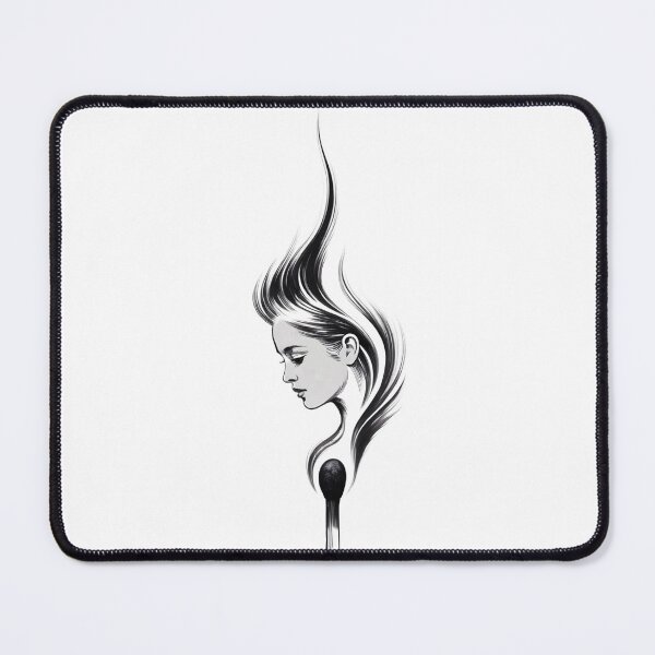 Item preview, Face of Fire — Monochrome Minimalism designed and sold by ErgTime.