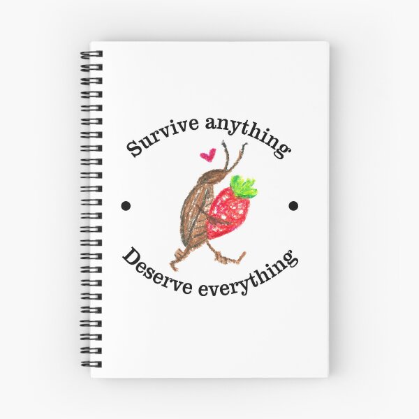 Item preview, Survive Anything Deserve Everything Cockroach and Strawberry designed and sold by potterspatch.